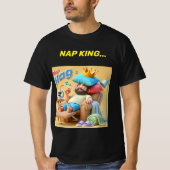 ナップキングピロー王冠Tシャツデザイン Tシャツ (正面)