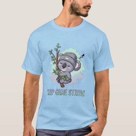 ナップゲームストロング - かわいい眠りコアラ Tシャツ