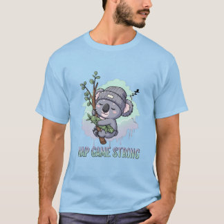ナップゲームストロング - かわいい眠りコアラ Tシャツ