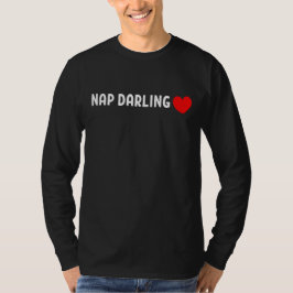 ナップダーリン – かわいい怠け者スリープラバーハート Tシャツ