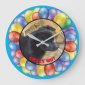 ナッ熱狂するト ラージ壁時計 (正面)