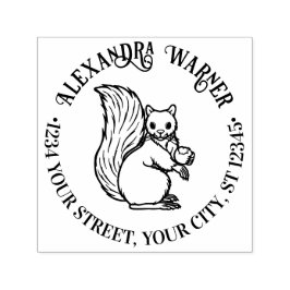 ナッ素朴ト付きキュートリス差出人住所 セルフインキングスタンプ