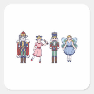 ナツクラッカーキャラクター スクエアシール
