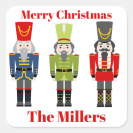 ナツクラッカークリスマスアドレスクラシック スクエアシール