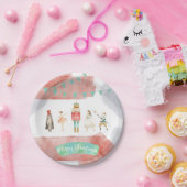 ナツクラッカークリスマスプレート ペーパープレート (パーティー)