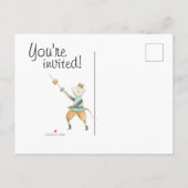 ナツクラッカークリスマスポストカード招待状 インビテーションポストカード (裏面)