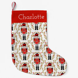 ナツクラッカークリスマス名前をカスタムする スモールクリスマスストッキング