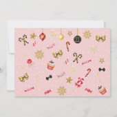 ナツクラッカーシュガープラムフェアリークリスマス誕生日Inv 招待状 (裏面)