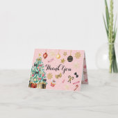 ナツクラッカーシュガープラムフェアリーサンキューカード 招待状 (正面)