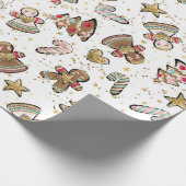 ナツクラッカーシュガープラムフェアリートリーズジンガーブレッド ラッピングペーパー (角)