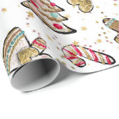 ナツクラッカーシュガープラムフェアリートリーズジンガーブレッド ラッピングペーパー (ロールコーナー)