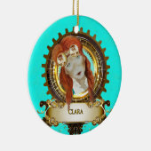 ナツクラッカーセラミックサークルオーナメントCLARA セラミックオーナメント (右)