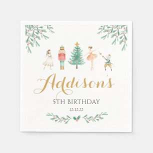 ナツクラッカーナプキンスガープラム妖精ナプキンス スタンダードカクテルナプキン