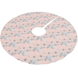 ナツクラッカーバレエバレリナバラ金ゴールドツリースカート ブラッシュドポリエステルツリースカート