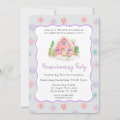 ナツクラッカーパステルクリスマス引っ越し祝いパーティーパーティー 招待状 (正面)