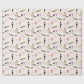 ナツクラッカーピンク ラッピングペーパー (フラット)