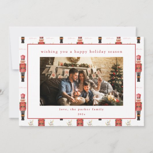 ナツクラッカーホリディクリスマスカード（写真あり） シーズンカード (正面)