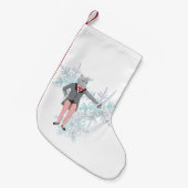 ナツクラッカーマウスキングクリスマスストッキング スモールクリスマスストッキング (正面 (吊り時))