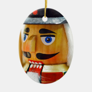 ナツクラッカー玩具カカラフルワイトデザインクリスマスアート セラミックオーナメント