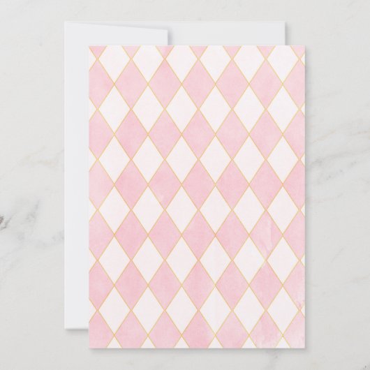 ナツクラッカー誕生日ガールバレエガールスガープラム 招待状 (裏面)