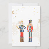 ナツクラッカー誕生日ガールバレエガールスガープラム 招待状 (裏面)