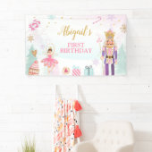 ナツクラッカー誕生日ガールランドオブスイーツバックドロップ 横断幕 (インサイチュ)