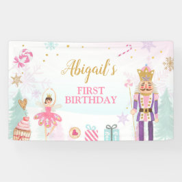 ナツクラッカー誕生日ガールランドオブスイーツバックドロップ 横断幕