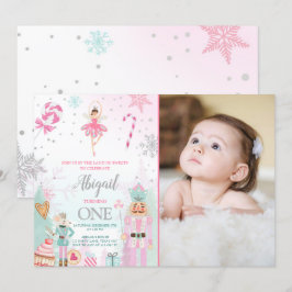 ナツクラッカー誕生日ガールランドオブスイーツフェアリー 招待状