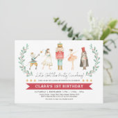 ナツクラッカー誕生日シュガープラムフェアリークリスマス 招待状 (スタンド正面)