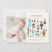 ナツクラッカー |クリスマス・ホリデー |フォトカード シーズンカード (正面)