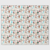 ナツクラッカー |クリスマス・ホリデー |折り返し紙 ラッピングペーパー (フラット)