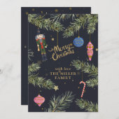 ナツクラッカー、ネイビー シーズンカード (正面/裏面)