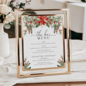 ナツメグノールクリスマスザバードリンクのメニュー ポスター