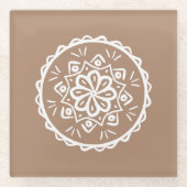 ナツメグ ガラスコースター (正面)