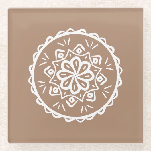 ナツメグ ガラスコースター (正面)