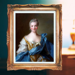 ナティエによる1754年のマダム・ド・ラ・ポルト フォトプリント           