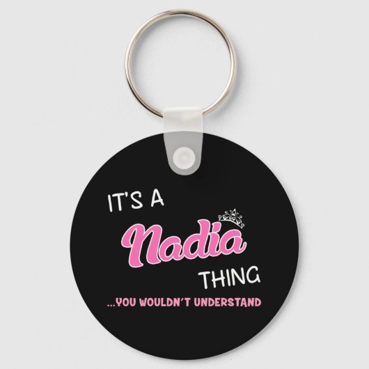 ナディアの話だ君には分からないんだ キーホルダー (正面)