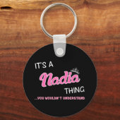 ナディアの話だ君には分からないんだ キーホルダー (正面)