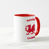 ナディルローアンシンプルセルティックウェルシュメリークリスマス マグカップ (正面右)