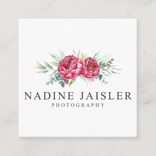 ナディンJの名刺 スクエア名刺 (正面)