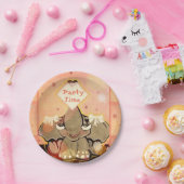 ナトシャザエレファントスペラーパーティープレート ペーパープレート (パーティー)