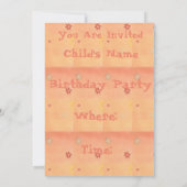 ナトシャザゾウパーティの招待状 案内状 (裏面)