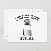 ナトリウムについてのジョーク ポストカード (正面/裏面)