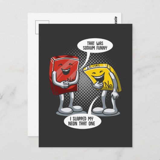 ナトリウム化学科学ジョーク化学者 ポストカード (正面/裏面)