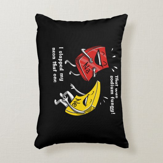 ナトリウム科学のジョークおもしろいだった化学 アクセントクッション (正面(垂直))