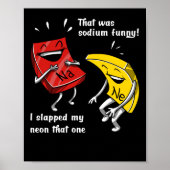 ナトリウム科学のジョークおもしろいだった化学 ポスター (正面)