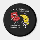 ナトリウム科学のジョークおもしろいだった化学 マグネット (正面)