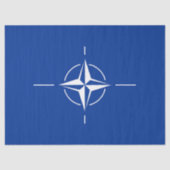 ナト国旗北大西洋条約団体や組織アリア 薄葉紙 (正面)