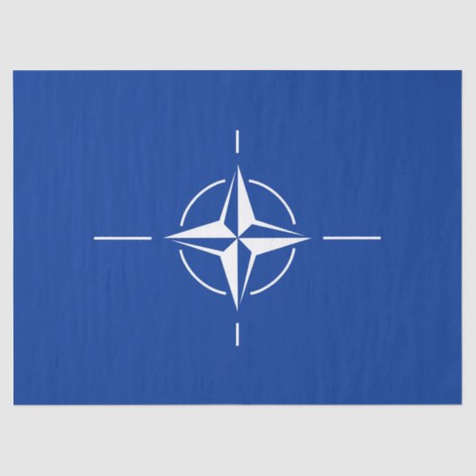 ナト国旗北大西洋条約団体や組織アリア 薄葉紙 (正面)