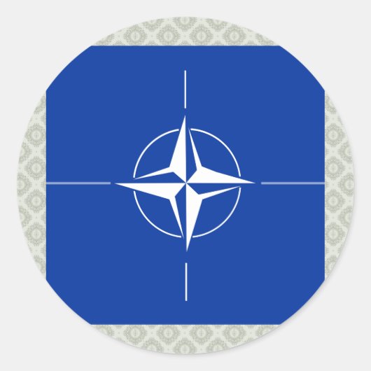 ナト高品質国旗 ラウンドシール (正面)